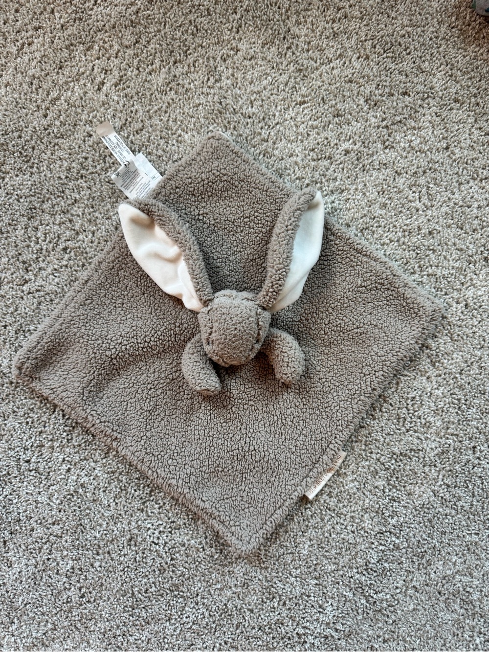 Baby Lovey Security Blanket Lot Bunny Koala Giraffe Neutral Plush animal 3 Piece - Picture 12 of 16